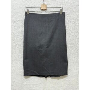 Ann Taylor Gray Wool Blend Pencil Skirt Career Business Formal‎ Women Size 8